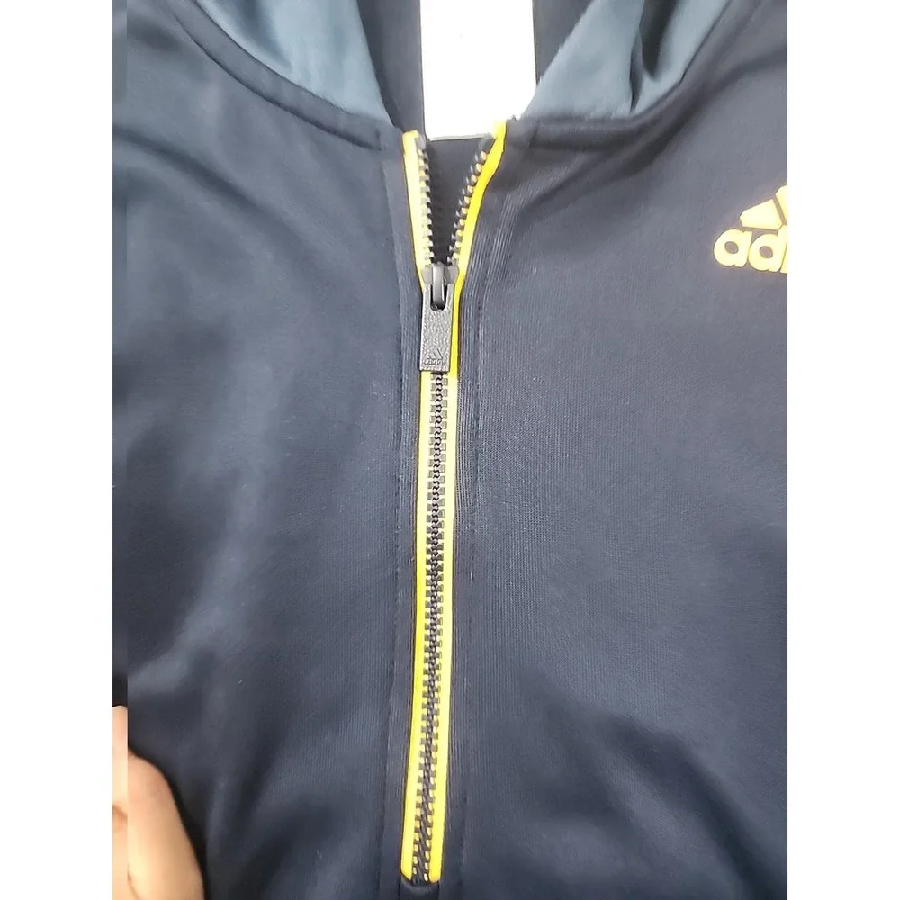 Adidas Mens Basketball Half Zip Hoodie Size Large